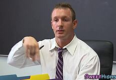 Slutty teen fucks professor!