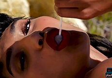 angel constance, that indian milf beauty, showing off her big natural tits outdoors for playboy 😘