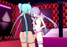 Chris Yukine And Cagliostro Engage In Intense Lesbian Play With Tsubasa Kazanari And Kanade Am