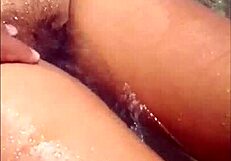 Masturbating My Latina Girlfriend Susy on the Beach with Her Morena Skin!