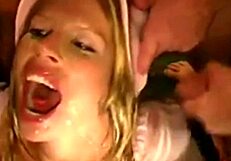 bukkake gang bang with asian teen and monster cocks