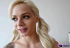 Stepbro fucks Elsa Jean's pussy