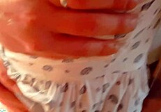 Hot MILF! Pulls Pantyhose Up Full of Cum in Wild POV Action!