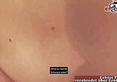 Is this skinny German teen 18+ ready for outdoor POV sex on the street with her narrow ass?