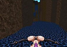 In this hentai parody, the futanari barbarian heroine conquers monster girls with her big cock.