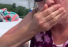 naughty girl seduces skinny guy for a quickie