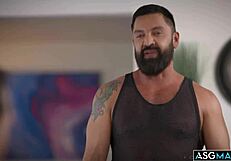 Stepdad Dominic Pacifico Dominates Stepson Nicholas Adams In Bareback Sex