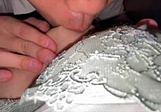 Perverted old man gives money to beautiful women for intense sex