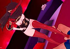 Amber gives uncensored footjob leading to cumshot in 3d anime