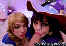 genshin mona and lisa fucking hard and squirting!