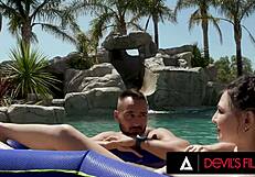 Devils film teen cutie liz jordan gets pussy creampied