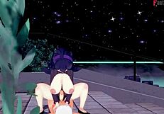 hex maniac is in trainer class having hard sex with pokemon in this full fantasy