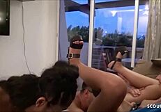 Young german couple swaps partners on hawaii vacation