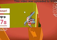 Odymos lgbt hentai game ep 2 fucking the ceiling lamp as anal plug!