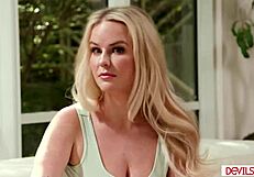 Guy Fucking Wife and Big Tits Blonde Neighbor