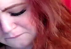 Russian pawg beautiful and natural redhead dancing