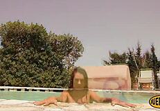 Abluzioni Featuring Naked Big Tits Slut In Pool Nudist Outdoor Softcore