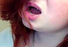 Russian pawg beautiful and natural redhead dancing