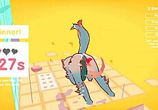 Odymos lgbt hentai game ep 2 fucking the ceiling lamp as anal plug!