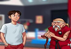 who tied you up in this bdsm scene from summertimesaga?