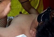 My stepmom loves my monster cock in her ass and pussy