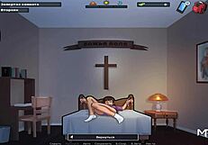 who tied you up in this bdsm scene from summertimesaga?