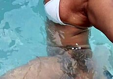 Latina milf with big ass gets muff dived at home after carnival