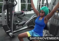 Watch Msnovember's Ebony Gym Fuck!