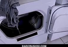 slutty teen gives stepdad sloppy wet blowjob