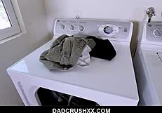 slutty teen gives stepdad sloppy wet blowjob