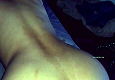 big ass bent over in doggystyle, getting fucked with creamy lube