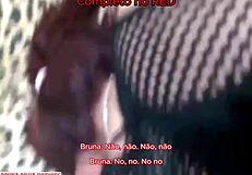 brazilian bruna silva shares homemade video with subtitles on red