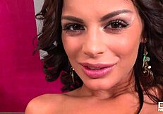 Euro pornstar Angelica Black shows her perfect pussy and asshole in solo masturbation.