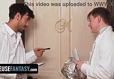 Hell Yeah! Nerds Lose Virginity at 25 with Nasty Doggystyle 3some in Freeuse Fantasy!