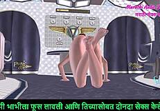 marathi audio sex story - animated 3d porn - beautiful teen girl giving sexy poses in airplane and fingering pussy