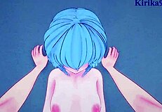 Rei Ayanami and Asuka Langley Soryu in Wild Hentai POV