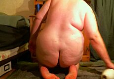 Fat BBW Whore Self-Fucks Her Gaping Ass in Intense Anal Scene.