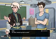 punishing the thief with intense 69 in the deep vault, feeling her big tits