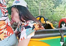 Risky Public Fucking In Amusement Park
