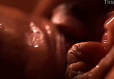 My Wife's Shaved Pussy Receives Intense Creampie Orgasm