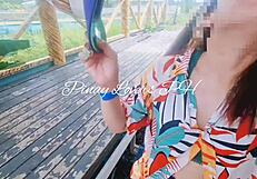 Risky Public Fucking In Amusement Park