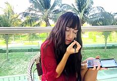 Sexy beauty girl unlocks flawless face makeup secrets