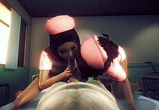 Wow, Check These 3D Animation HS2 Nurses in Action! 😍