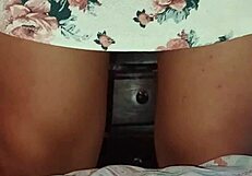 Showing off my cute little ass in this dress.