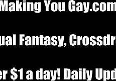 Femdom and gaydildo fun in this POV video