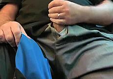 Mycock4u2see Enjoys Jerking Off and Cumming Hard on a Public Train Ride