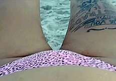 Couple's Beach Exhibition Turns Into Wild Interracial Fucking