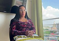 porn casting with leyne rodriguez: big tits, latina, fucking, 3some, mmf—ready for more?