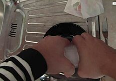 Sweet Blonde Girlfriend Uses Feet For Sex