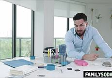 scientist stepsiblings sneak a fuck in the lab with braces and nerdy vibes